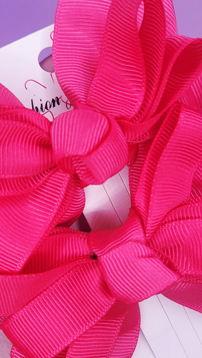 Pastel Hair Bow Clip Slide Bows Pack of 24