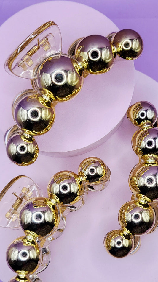 Gold Hair Clamps Pack of 12