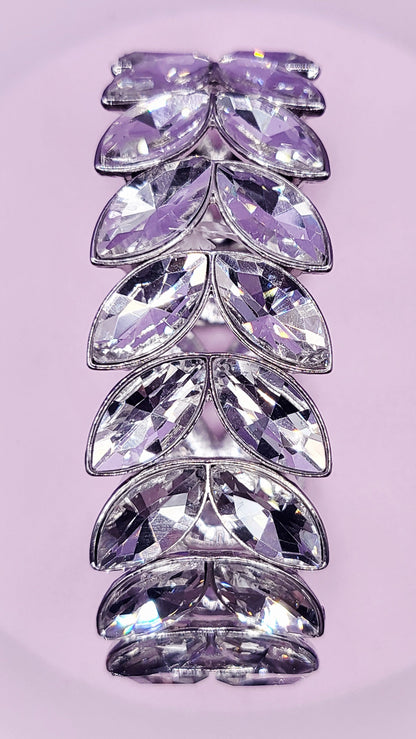 Mirrored Oval Crystal Bracelet