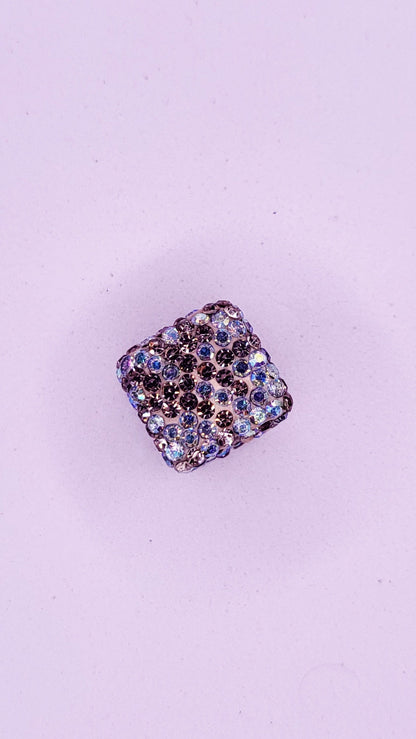 Crystal Cube Stacking Charm