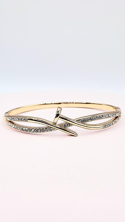 Crystal Stacking Bangles Stainless Steel