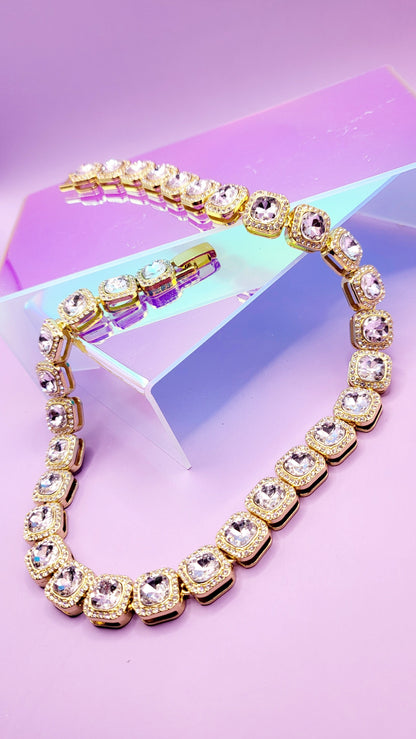 Iced Out Square Necklace