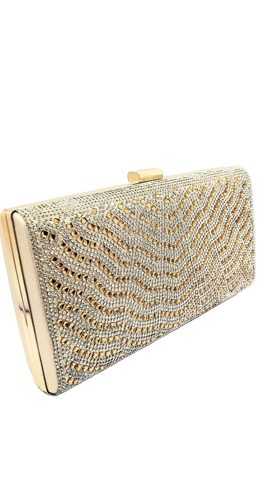 Mirrored Box Clutch Bag