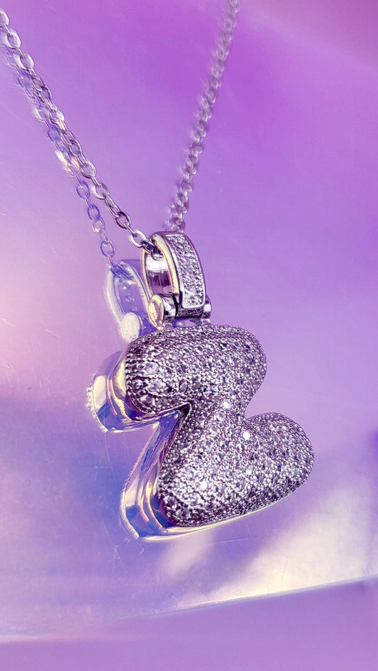 Crystal Initial Iced Necklace