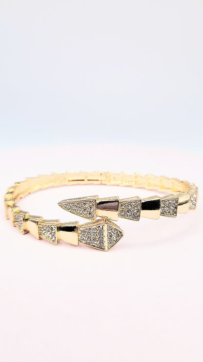 Crystal Stacking Bangles Stainless Steel