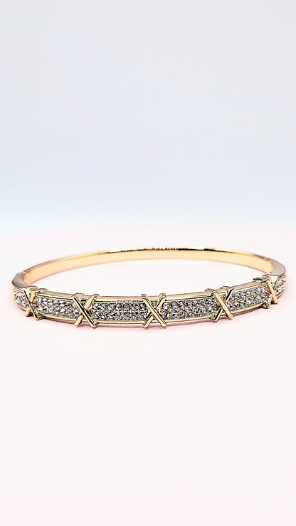Crystal Stacking Bangles Stainless Steel