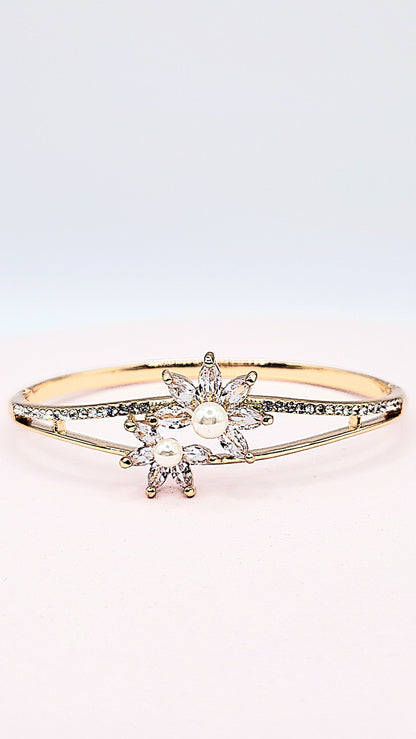 Crystal Stacking Bangles Stainless Steel