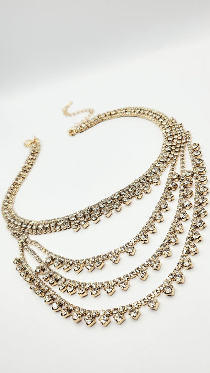 Layered Crystal Necklace
