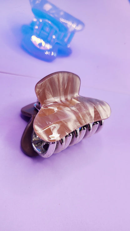 Glam Gloss Mini's Marble Hair Clamps Pack of 12