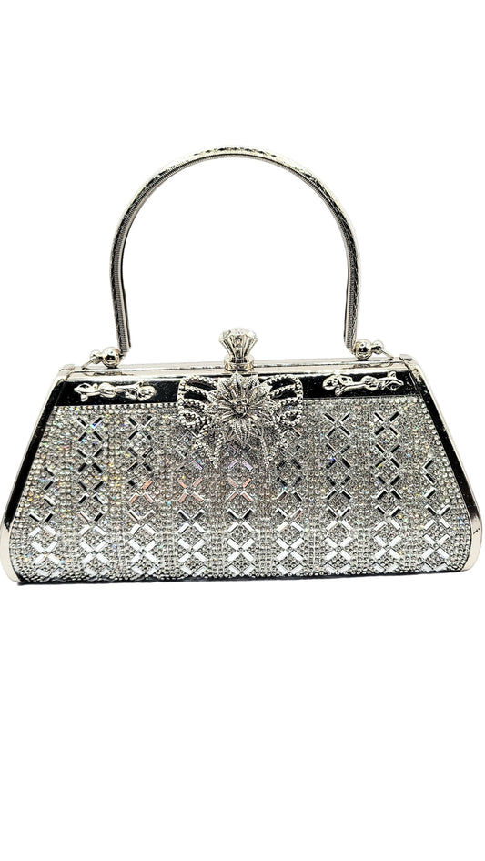 Mirrored Crystal Clutch Bag