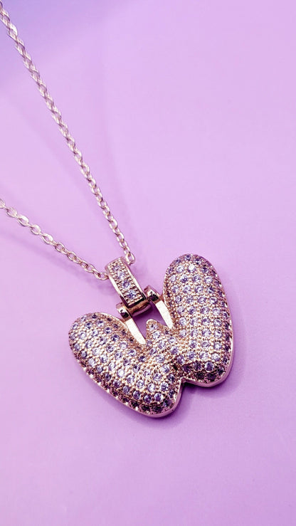 Crystal Initial Iced Necklace