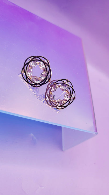 Mirage Crystal Stud Earrings