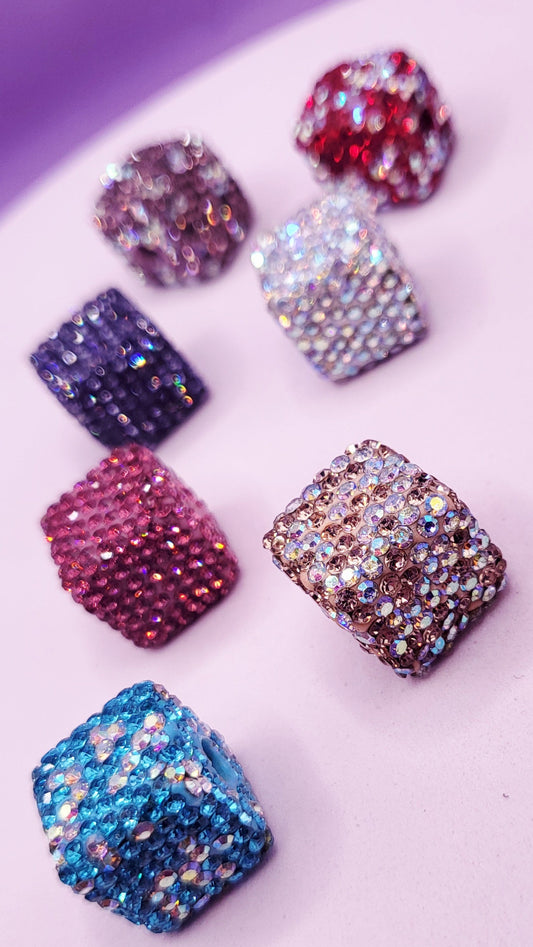 Crystal Cube Stacking Charm