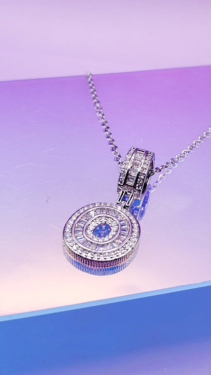 Crystal Initial Necklace Letter O