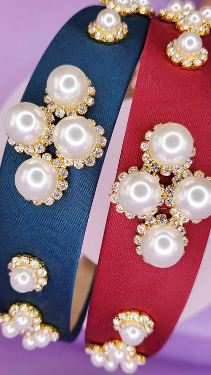 Pearl Cluster Hair band