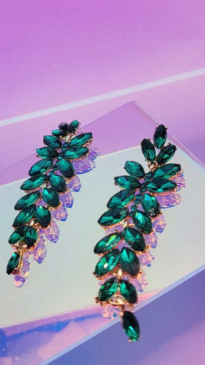 Dubai Crystal Drop and Dangle Earrings