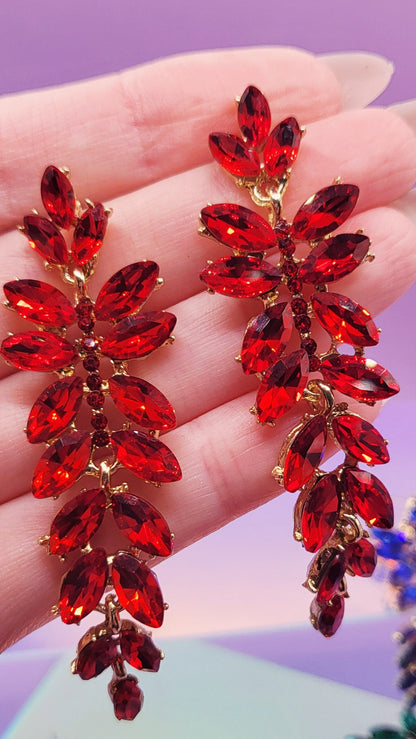 Dubai Crystal Drop and Dangle Earrings