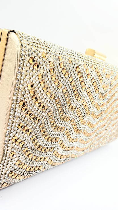 Mirrored Box Clutch Bag