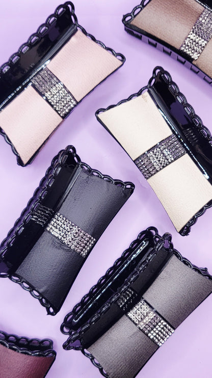 Luxe Rhinestone Hair Clamps Pack of 12
