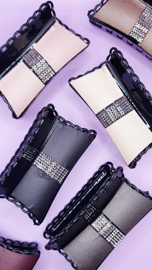 Luxe Rhinestone Hair Clamps Pack of 12