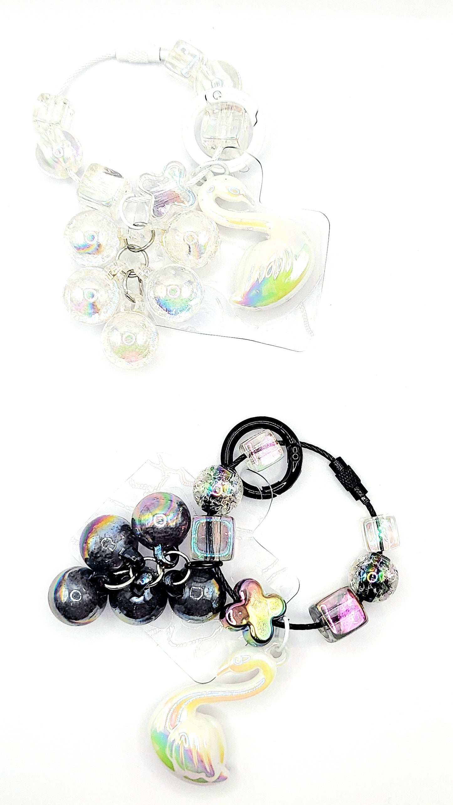 Swan Bubble Keyring, Phone Charm & Bag Accessory