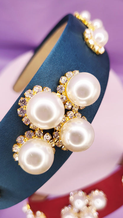 Pearl Cluster Hair band