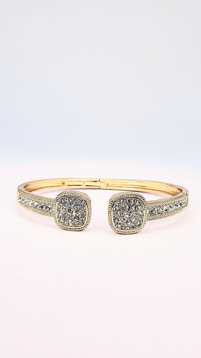 Crystal Stacking Bangles Stainless Steel