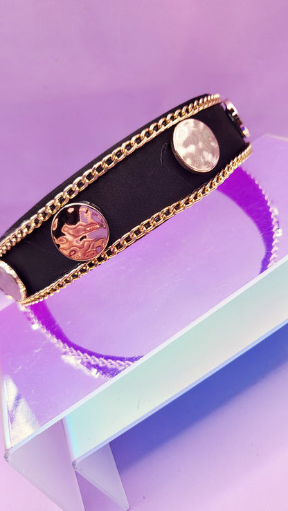 Black & Gold Luxe Hair band