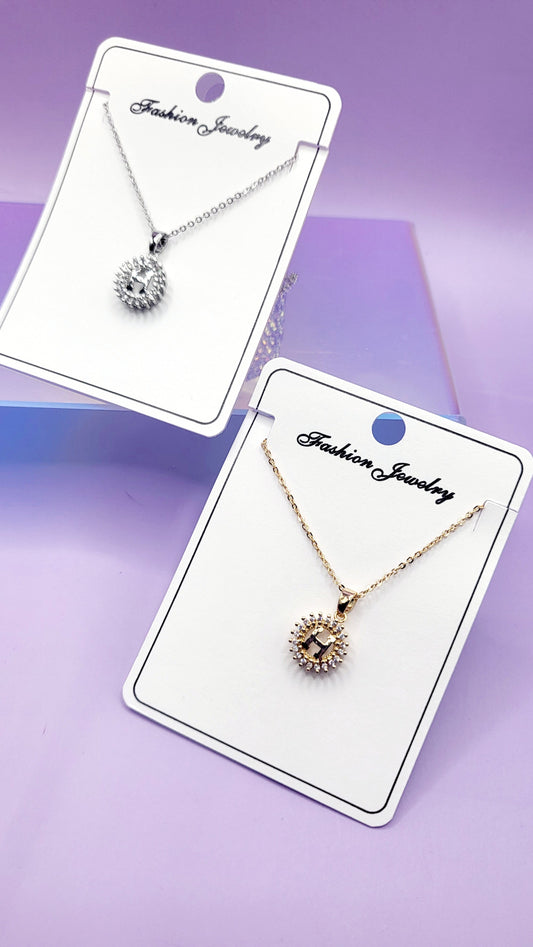 H Crystal Necklace