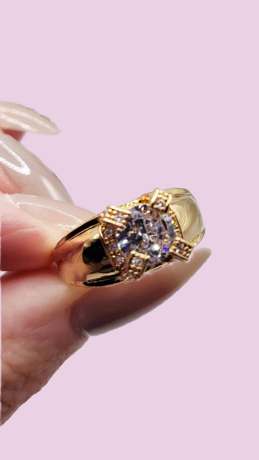 Glossy Crystal Ring Box set of 12