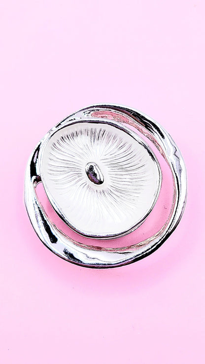 Abstract Magnetic Lilly Brooch