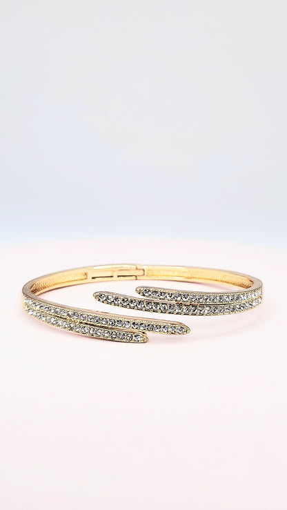 Crystal Stacking Bangles Stainless Steel