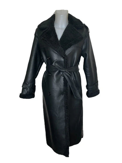 PU Fur Trench